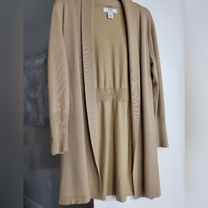 Magaschoni Camel Long Cardigan